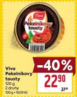 Billa Viva Pekelnikovy tousty nabídka