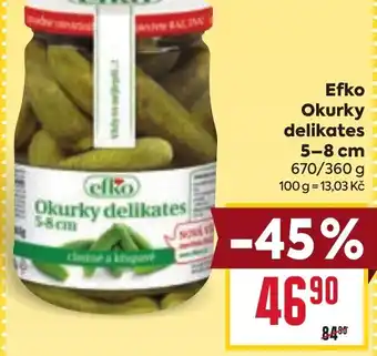 Billa Efko Okurky delikates 5-8 cm nabídka