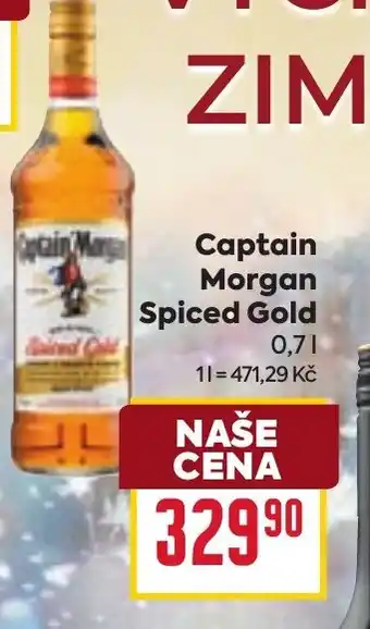 Billa Captain Morgan Spiced Gold nabídka