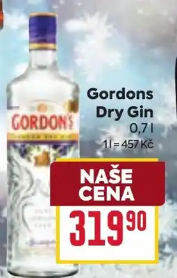 Billa Gordons Dry Gin nabídka