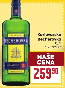 Billa Karlovarská Becherovka nabídka