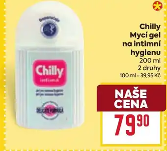 Billa Chilly Mycí gel na intimní hygienu nabídka