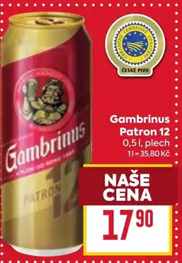 Billa Gambrinus Patron 12 nabídka