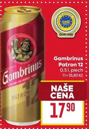 Billa Gambrinus Patron 12 nabídka