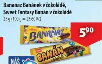 CBA Bananaz Banánek v čokoládě, Sweet Fantasy Banán v čokoládě, 25 g nabídka