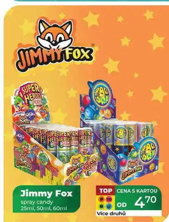 Tamda Foods Jimmy Fox spray candy 25ml, 50ml, 60ml nabídka