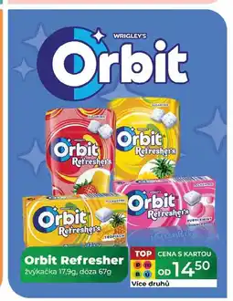 Tamda Foods Orbit Refresher žvýkačka 17,9g, dóza 67g nabídka