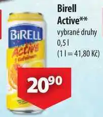 CBA Birell Active, 0,5 l nabídka