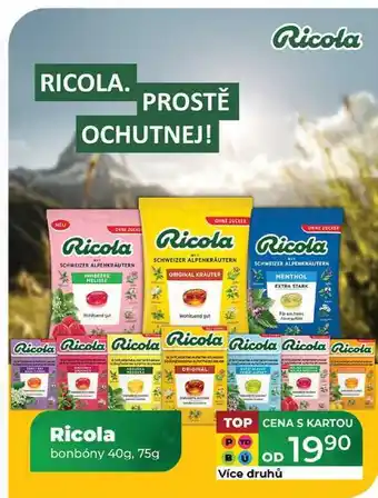 Tamda Foods Ricola bonbóny 40g, 75g nabídka