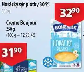 CBA Horácký sýr plátky 30%, 100 g nabídka