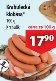 CBA Krahulecká klobása, 100 g nabídka