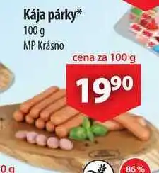 CBA Kája párky, 100 g nabídka