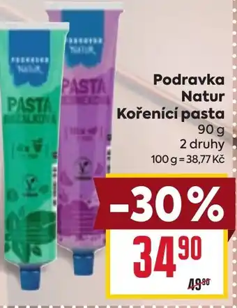 Billa Podravka Natur Kořenící pasta nabídka