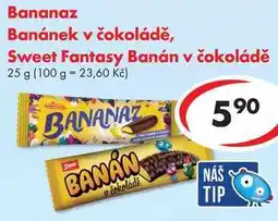 CBA Bananaz Banánek v čokoládě, Sweet Fantasy Banán v čokoládě, 25 g nabídka