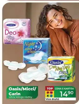 Tamda Foods Oasis/Micci/ Carin Ultra Wings vložky nabídka