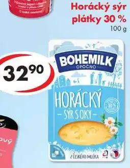 CBA Horácký sýr plátky 30%, 100 g nabídka