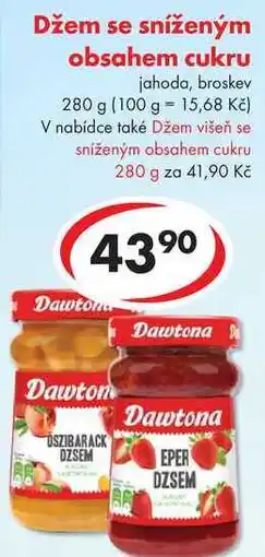 CBA Džem se sníženým obsahem cukru, 280 g nabídka