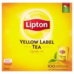 Tamda Foods Lipton yellow label černý čaj, vybrané druhy 100 sáčků nabídka