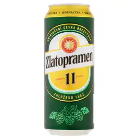 CBA Zlatopramen 11°, světlé výčepní pivo (plechovka) 0.5l nabídka