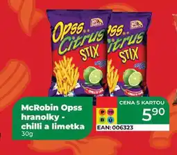 Tamda Foods McRobin Opss hranolky - chilli a limetka 30g nabídka