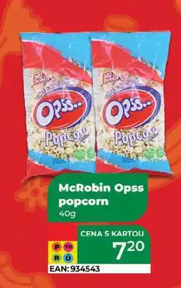 Tamda Foods McRobin Opss popcorn 40g nabídka