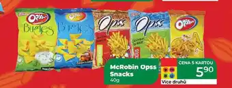 Tamda Foods McRobin Opss Snacks 40g nabídka