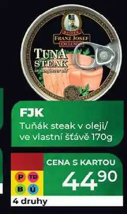 Tamda Foods FJK Tuňák steak v oleji/ ve vlastní šťávě 170g nabídka