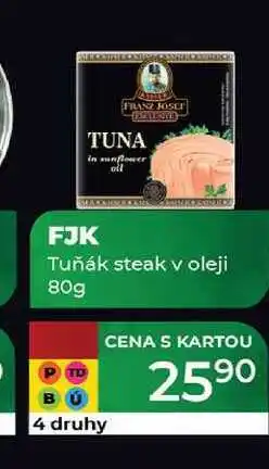 Tamda Foods FJK Tuňák steak v oleji 80g nabídka