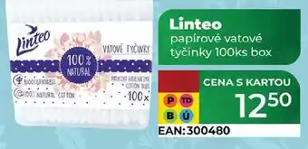 Tamda Foods Linteo papírové vatové tyčinky 100ks box nabídka