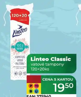 Tamda Foods Linteo Classic vatové tampony 120+20ks nabídka