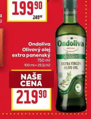 Billa Ondoliva Olivový olej extra panenský 750 ml nabídka