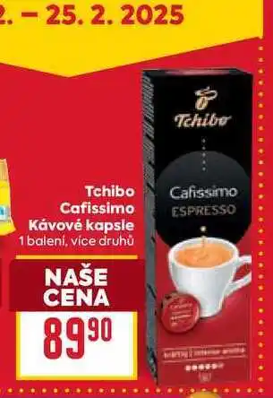 Billa Tchibo Cafissimo Kávové kapsle 1 balení nabídka