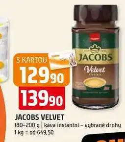 Terno Jacobs Velvet instantní káva 180- 200g nabídka