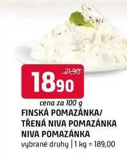 Terno Finská pomazánka třená niva pomazánka niva pomazánka vybrané druhy 100g nabídka