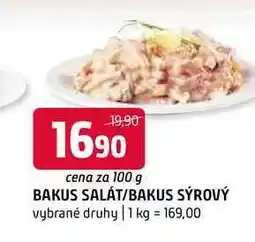 Terno Bakus salát bakus sýrový 100g nabídka