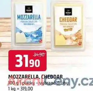 Terno Mozzarella cheddar 100g vybrané druhy nabídka