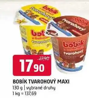 Terno Bobík Tvarohový maxi 130g, vybrané druhy nabídka