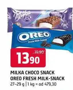 Terno Milka choco snack oreo fresh milk snack 27-29 g nabídka