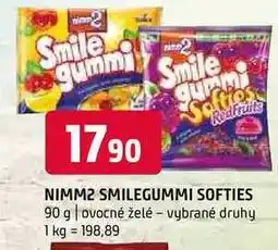 Terno Nimm2 smilegummi softies 90 g ovocné želé vybrané druhy nabídka