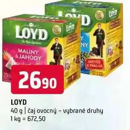 Terno Loyd 40 g čaj ovocný vybrané druhy nabídka