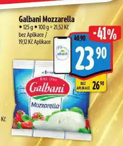 Albert Galbani mozzarella nabídka