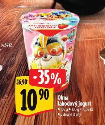 Albert Olma jahodový jogurt nabídka