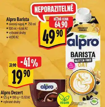 Albert Alpro barista nabídka