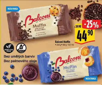 Albert Balconi muffin nabídka