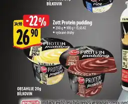 Albert Zott protein pudding nabídka