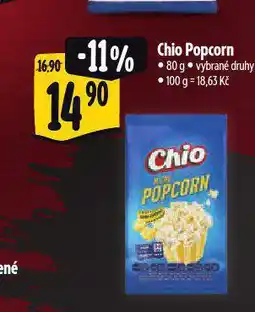 Albert Chio popcorn nabídka