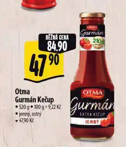 Albert Otma gurmán kečup nabídka