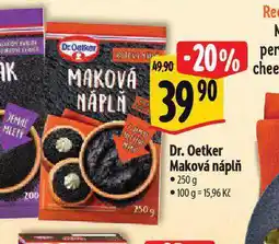 Albert Dr. oetker maková náplň nabídka