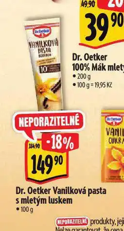 Albert Dr. oetker vanilková pasta s luskem nabídka