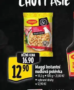 Albert Maggi instantní nudlová polévka nabídka